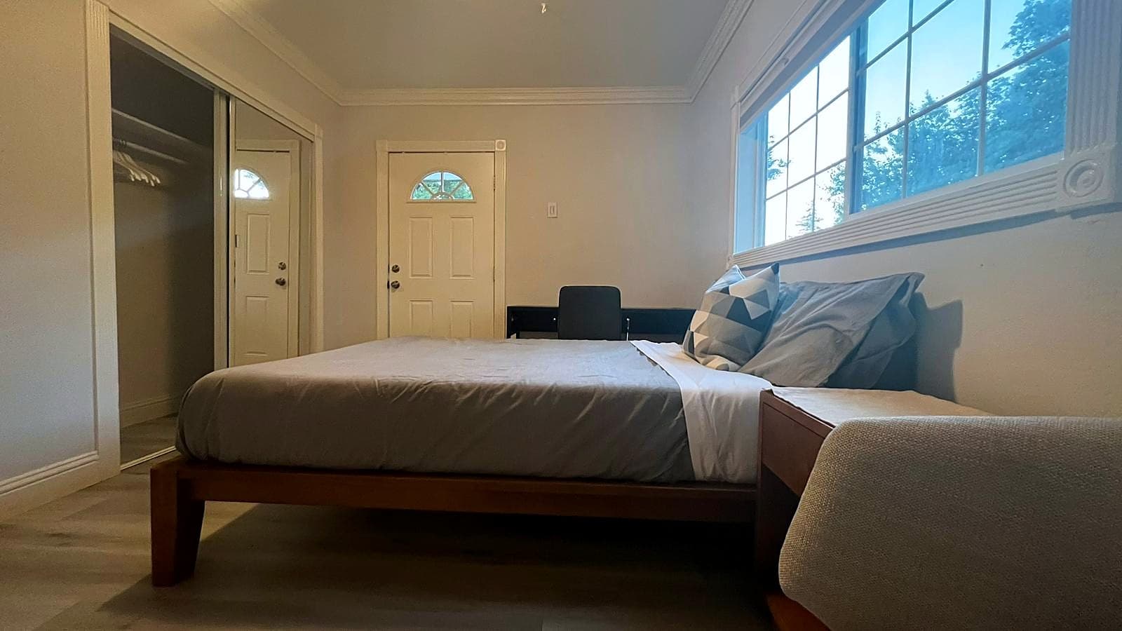 Pool room seen from the closet